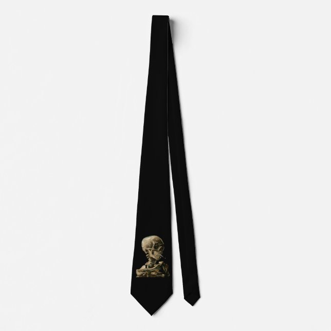 Vincent van Gogh - Skull with Burning Cigarette Neck Tie (Front)
