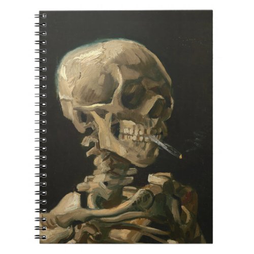 Vincent Van Gogh _ Skull with Burning Cigarette Notebook