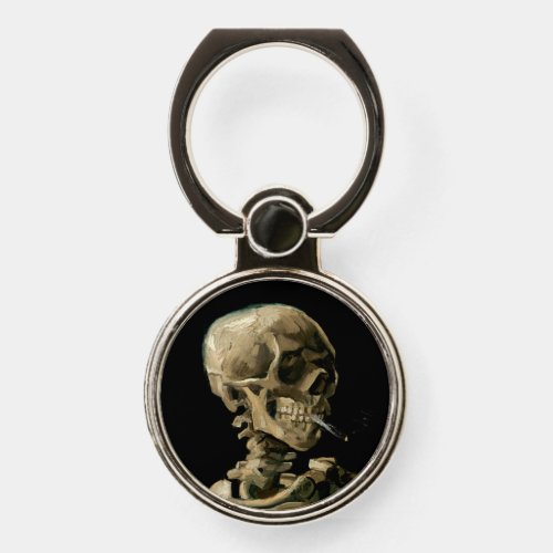 Vincent van Gogh _ Skull with Burning Cigarette Phone Ring Stand