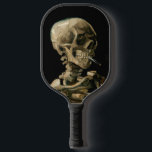 Vincent van Gogh - Skull with Burning Cigarette Pickleball Paddle<br><div class="desc">Head of a Skeleton with a Burning Cigarette / Skull with Burning Cigarette / Crane de squelette fumant une cigarette - Vincent van Gogh,  1885</div>