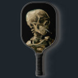 Vincent van Gogh - Skull with Burning Cigarette Pickleball Paddle<br><div class="desc">Head of a Skeleton with a Burning Cigarette / Skull with Burning Cigarette / Crane de squelette fumant une cigarette - Vincent van Gogh,  1885</div>