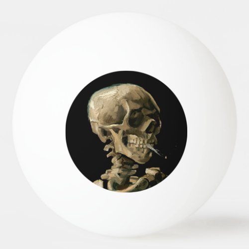 Vincent van Gogh _ Skull with Burning Cigarette Ping Pong Ball