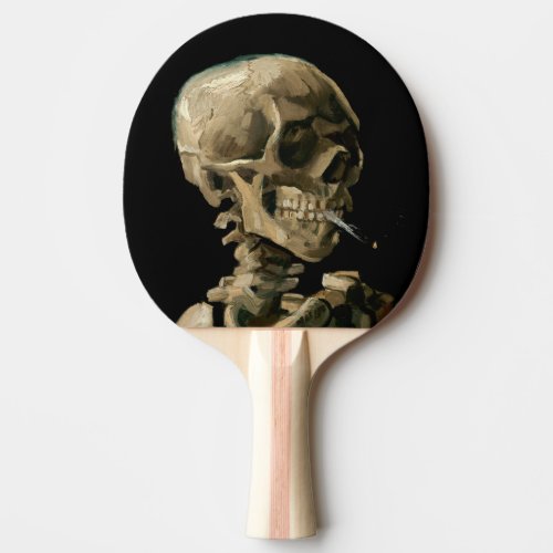 Vincent van Gogh _ Skull with Burning Cigarette Ping Pong Paddle