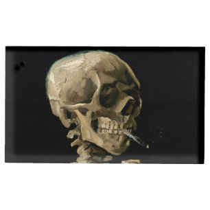 Vincent van Gogh - Skull with Burning Cigarette Place Card Holder