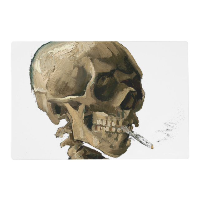 Vincent van Gogh - Skull with Burning Cigarette Placemat (Front)