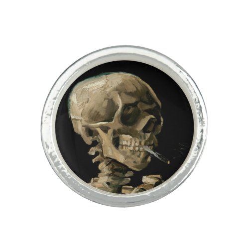 Vincent van Gogh _ Skull with Burning Cigarette Ring