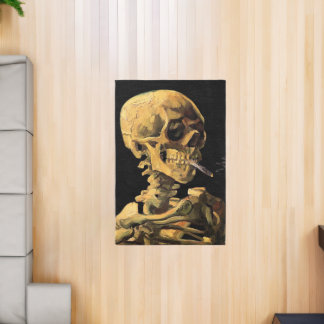 Vincent Van Gogh - Skull With Burning Cigarette Rug