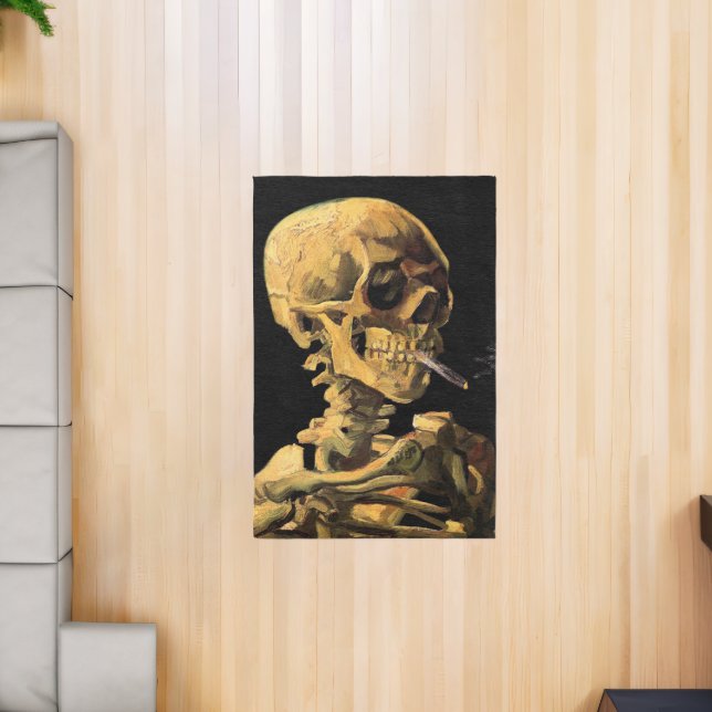 Vincent Van Gogh - Skull With Burning Cigarette Rug (Insitu (Indoor 2))