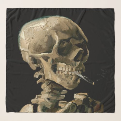 Vincent van Gogh _ Skull with Burning Cigarette Scarf