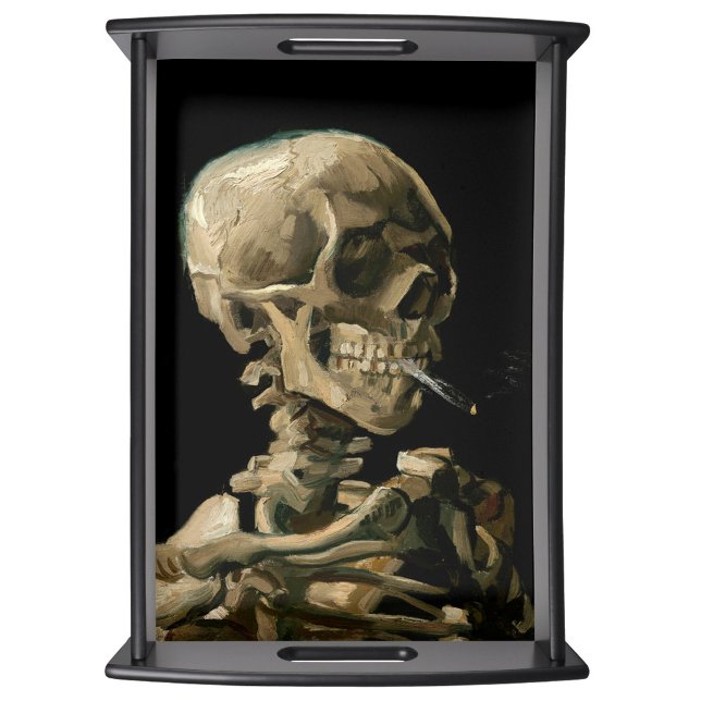 Vincent van Gogh - Skull with Burning Cigarette Serving Tray (Creator Uploaded)