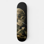 Vincent Van Gogh - Skull With Burning Cigarette Skateboard at Zazzle