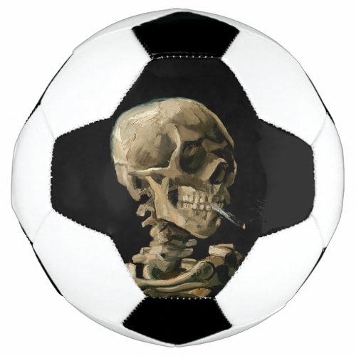 Vincent van Gogh _ Skull with Burning Cigarette Soccer Ball