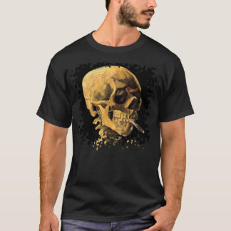 Vincent Van Gogh - Skull With Burning Cigarette T-Shirt