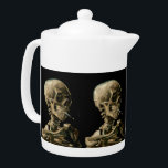 Vincent van Gogh - Skull with Burning Cigarette Teapot<br><div class="desc">Head of a Skeleton with a Burning Cigarette / Skull with Burning Cigarette / Crane de squelette fumant une cigarette - Vincent van Gogh,  1885</div>