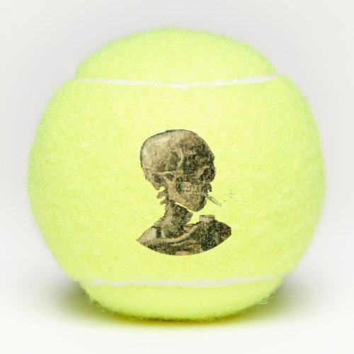 Vincent van Gogh _ Skull with Burning Cigarette Tennis Balls