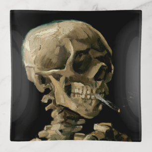 Vincent van Gogh - Skull with Burning Cigarette Trinket Tray