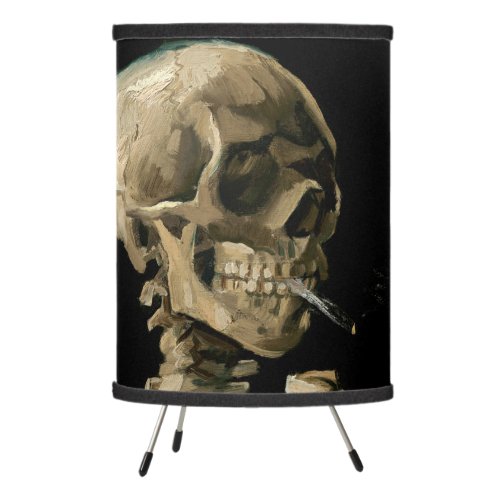 Vincent van Gogh _ Skull with Burning Cigarette Tripod Lamp