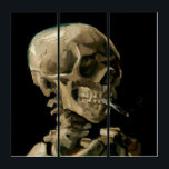 Vincent van Gogh - Skull with Burning Cigarette Triptych<br><div class="desc">Head of a Skeleton with a Burning Cigarette / Skull with Burning Cigarette / Crane de squelette fumant une cigarette - Vincent van Gogh,  1885</div>
