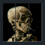 Vincent van Gogh - Skull with Burning Cigarette Triptych<br><div class="desc">Head of a Skeleton with a Burning Cigarette / Skull with Burning Cigarette / Crane de squelette fumant une cigarette - Vincent van Gogh,  1885</div>