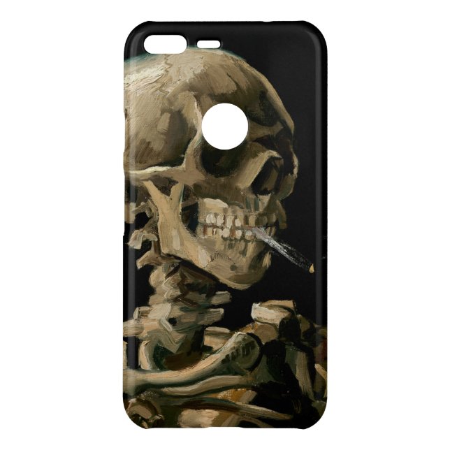 Vincent van Gogh - Skull with Burning Cigarette Uncommon Google Pixel XL Case (Back)