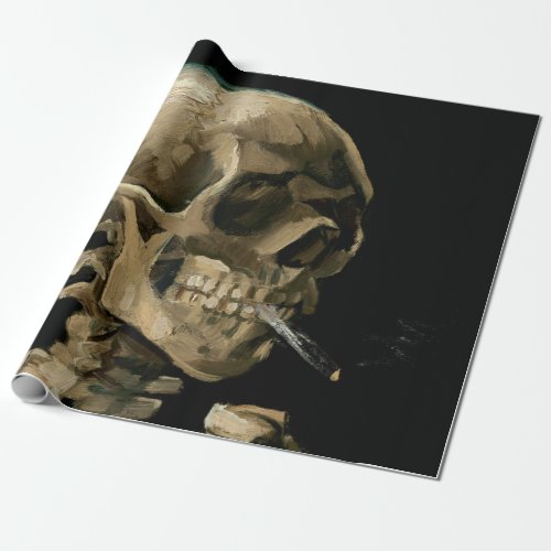Vincent van Gogh _ Skull with Burning Cigarette Wrapping Paper
