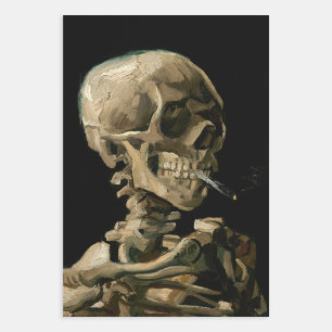 Vincent van Gogh - Skull with Burning Cigarette Wrapping Paper Sheets