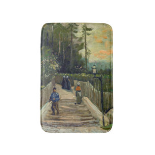 Vincent van Gogh - Sloping Path in Montmartre Bath Mat