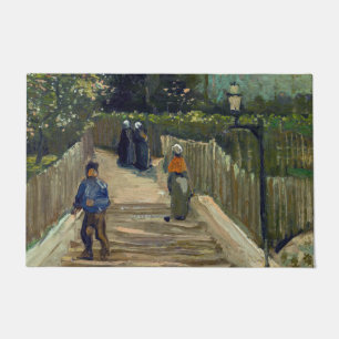 Vincent van Gogh - Sloping Path in Montmartre Doormat