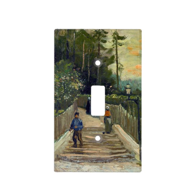 Vincent van Gogh - Sloping Path in Montmartre Light Switch Cover (Front)