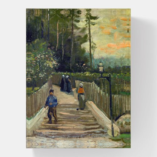 Vincent van Gogh _ Sloping Path in Montmartre Paperweight