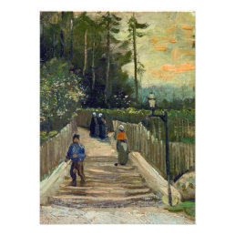 Vincent van Gogh - Sloping Path in Montmartre Photo Print