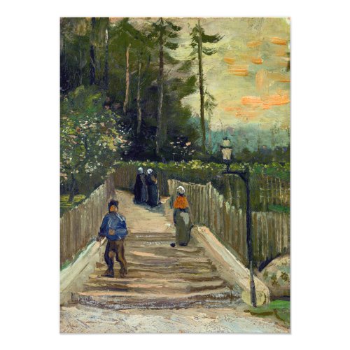 Vincent van Gogh _ Sloping Path in Montmartre Photo Print