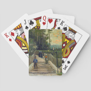 Vincent van Gogh - Sloping Path in Montmartre Poker Cards