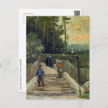 Vincent van Gogh - Sloping Path in Montmartre Postcard<br><div class="desc">Sloping Path in Montmartre - Vincent van Gogh,  1886</div>