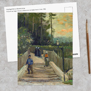 Vincent van Gogh - Sloping Path in Montmartre Postcard