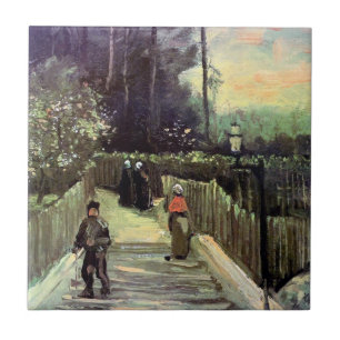 Vincent Van Gogh - Sloping Path In Montmartre Tile