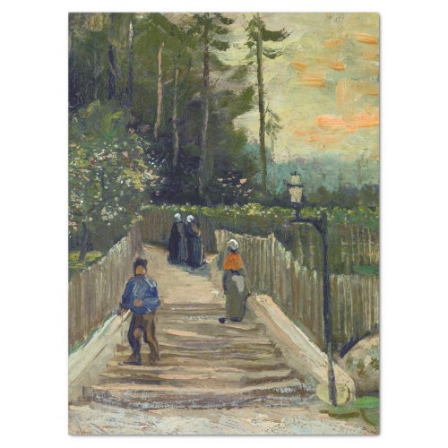 Vincent van Gogh _ Sloping Path in Montmartre Tissue Paper