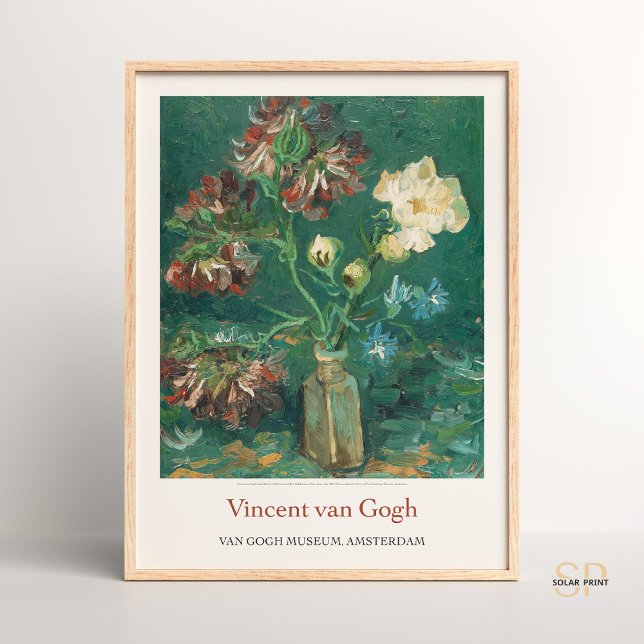 Vincent van Gogh Small Bottle With Peonies Art Pri Poster (Creator Uploaded)
