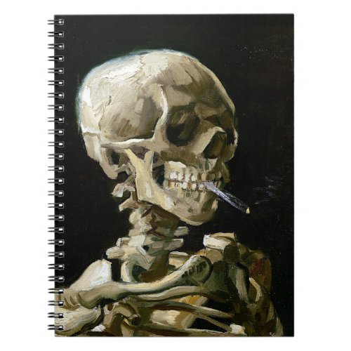 Vincent van Gogh Smoking Skeleton Notebook