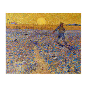 Vincent van Gogh - Sower with Setting Sun Acrylic Print