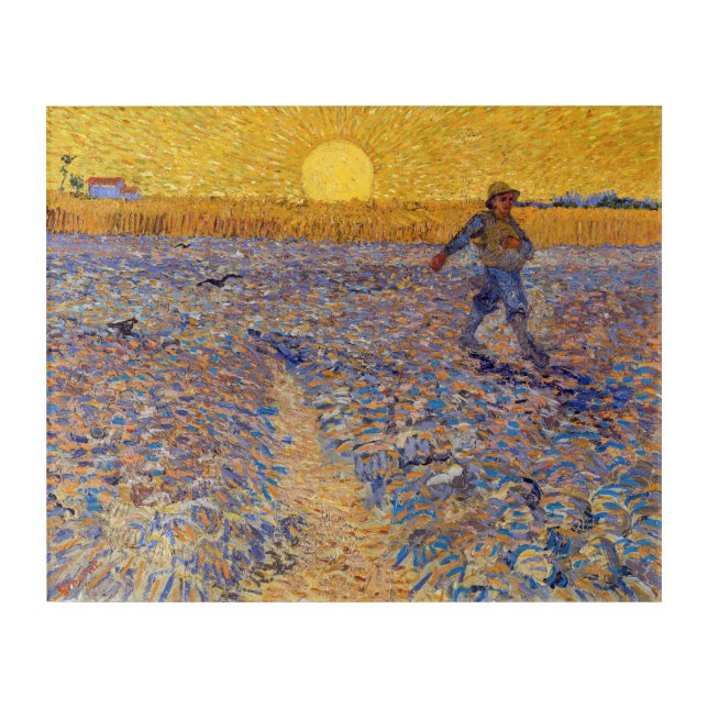 Vincent van Gogh - Sower with Setting Sun Acrylic Print (Front)