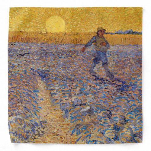 Vincent van Gogh _ Sower with Setting Sun Bandana