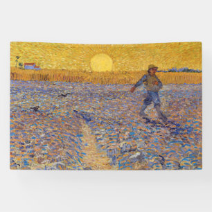 Vincent van Gogh - Sower with Setting Sun Banner