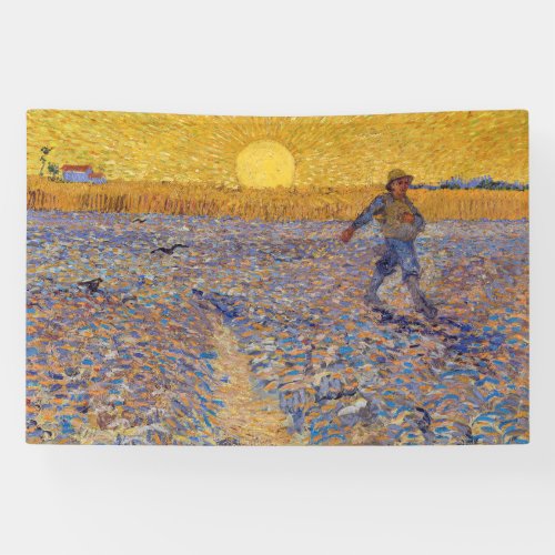 Vincent van Gogh _ Sower with Setting Sun Banner