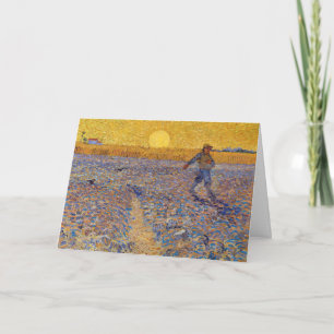 Vincent van Gogh - Sower with Setting Sun Card