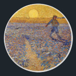 Vincent van Gogh - Sower with Setting Sun Ceramic Knob<br><div class="desc">The Sower / Sower with Setting Sun - Vincent van Gogh,  Oil on Canvas,  1888,  Arles</div>