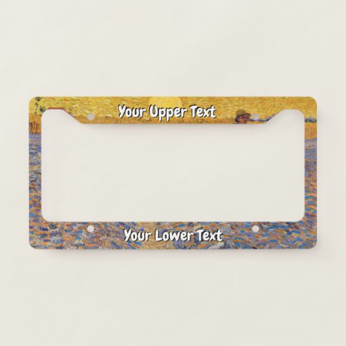 Vincent van Gogh _ Sower with Setting Sun License Plate Frame