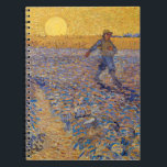 Vincent van Gogh - Sower with Setting Sun Notebook<br><div class="desc">The Sower / Sower with Setting Sun - Vincent van Gogh,  Oil on Canvas,  1888,  Arles</div>