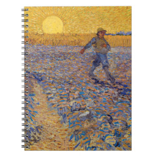 Vincent van Gogh - Sower with Setting Sun Notebook