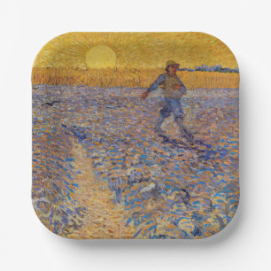 Vincent van Gogh - Sower with Setting Sun Paper Plates